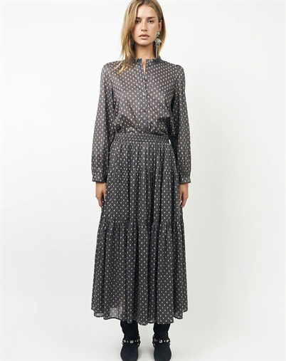 Lollys Laundry - Sunset LL Maxi Nederdel - Dark Blue